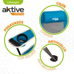 Chaise Longue Pliante De Camping Aktive -Pêche Vente Boutique chaise longue pliante de camping aktive 3