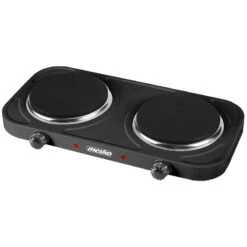 Cuisinière Électrique Portable De Voyage Camping 2 Feux 2000W Mesko