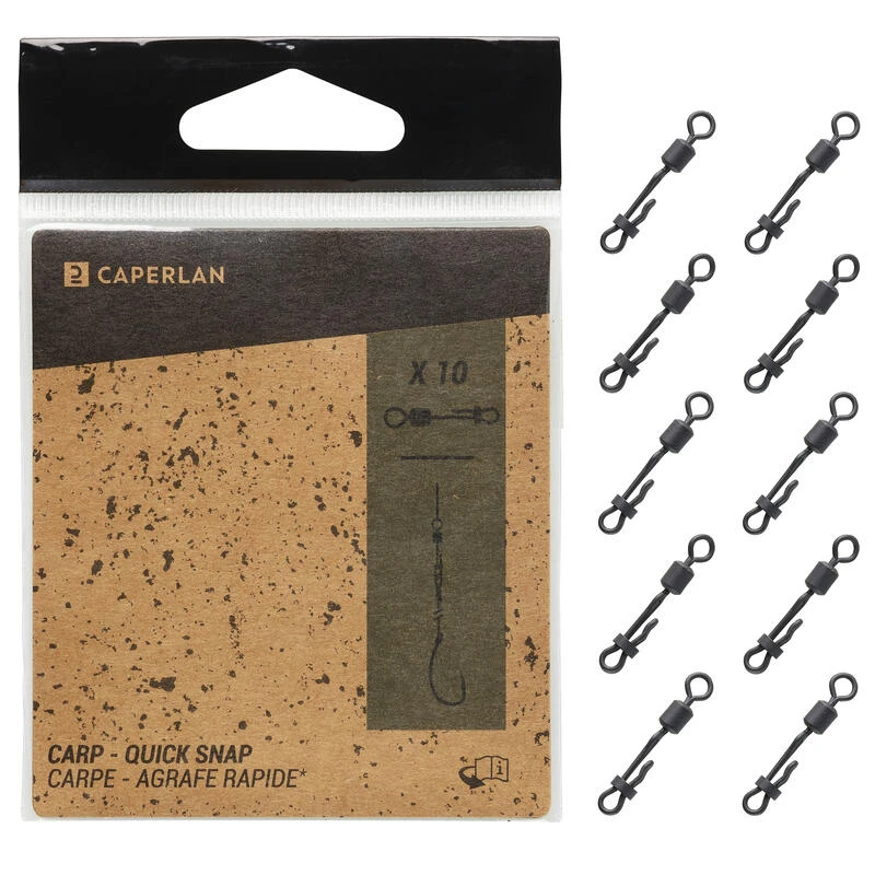 Émerillon Quick Swivel Snap X10 Pêche De La Carpe 4 Émerillon Quick Swivel Snap X10 Pêche De La Carpe – Image 4