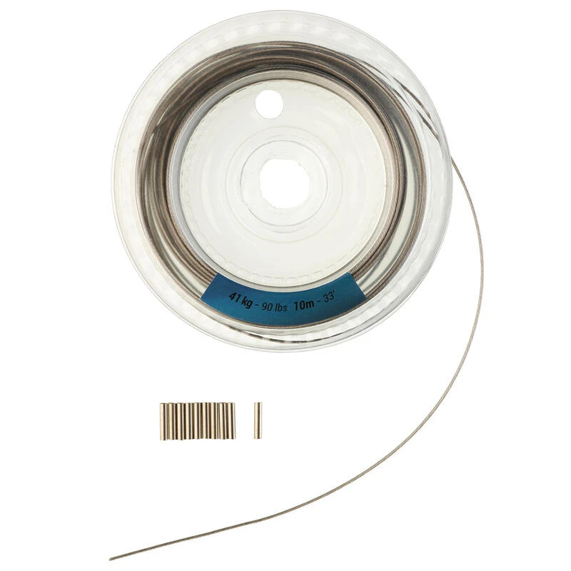 FIL D'ACIER TRESSÉ GAINÉ 10M 41KG PÊCHE EN MER 2 FIL D'ACIER TRESSÉ GAINÉ 10M 41KG PÊCHE EN MER – Image 2