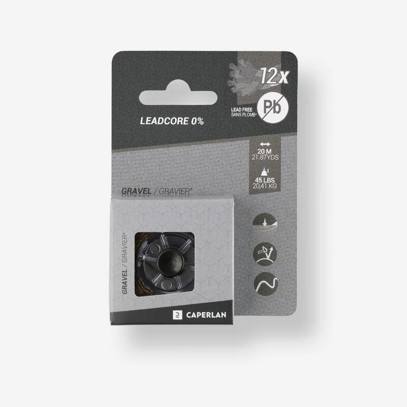 Leadcore 0% Gravier 45lbs 20m Pêche De La Carpe 1 Leadcore 0% Gravier 45lbs 20m Pêche De La Carpe