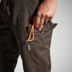 PANTALON CARGO RESISTANT STEPPE 300 MARRON -Pêche Vente Boutique pantalon cargo resistant steppe 300 marron 4