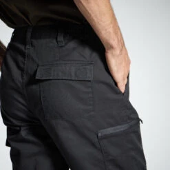 PANTALON CARGO RESISTANT STEPPE 300 NOIR -Pêche Vente Boutique pantalon cargo resistant steppe 300 noir 6