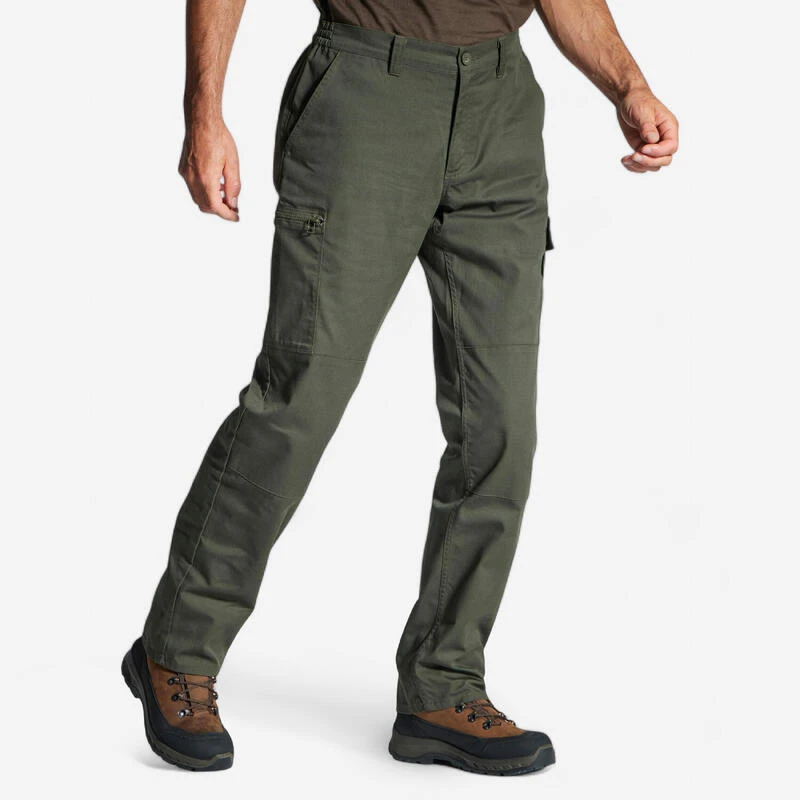 PANTALON CARGO RESISTANT STEPPE 300 VERT 1 PANTALON CARGO RESISTANT STEPPE 300 VERT
