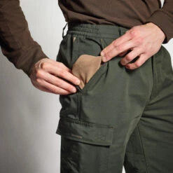 PANTALON CHASSE CHAUD VERT 100 -Pêche Vente Boutique pantalon chasse chaud vert 100 7