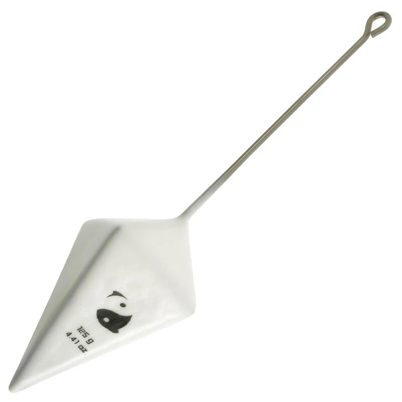 Plomb De Pêche En Surfcasting Pyramide + Tige X2 Blanc 1 Plomb De Pêche En Surfcasting Pyramide + Tige X2 Blanc