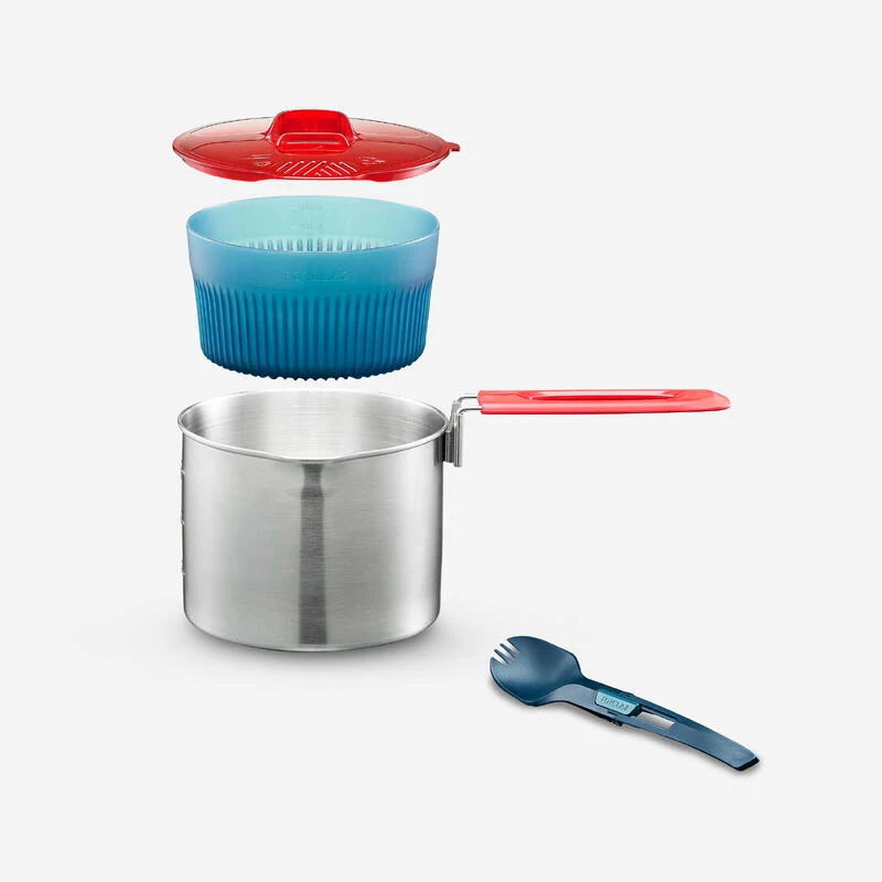 Popote Inox De Trekking - 1 Personne - MT500 1 Popote Inox De Trekking - 1 Personne - MT500