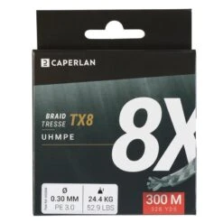 TRESSE PECHE AUX LEURRES TX8 GRIS 300M -Pêche Vente Boutique tresse peche aux leurres tx8 gris 300m 2